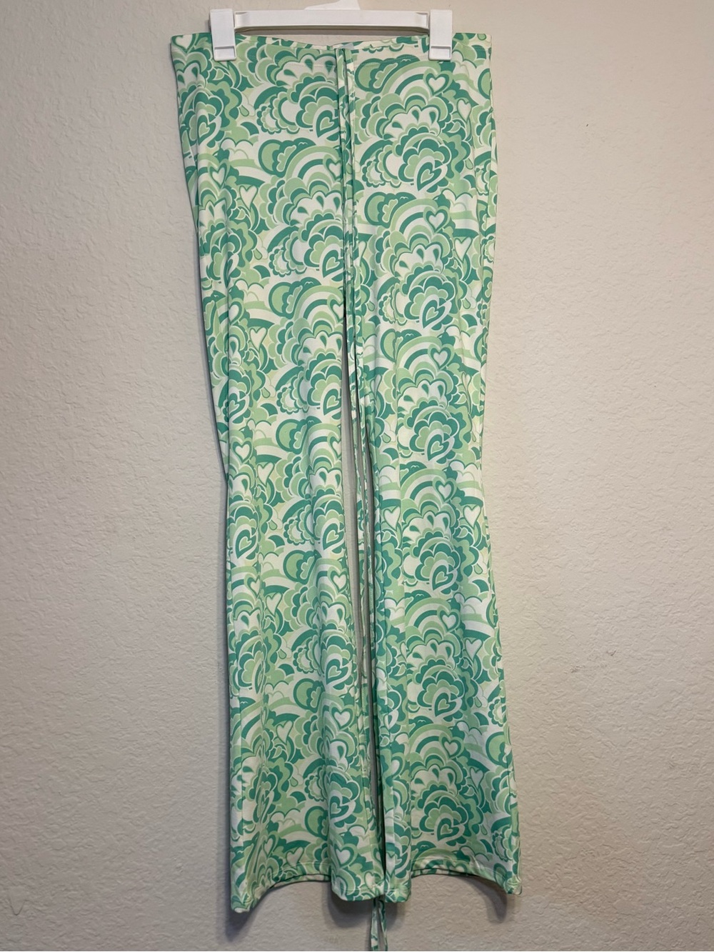 Green Print Pants Size Medium